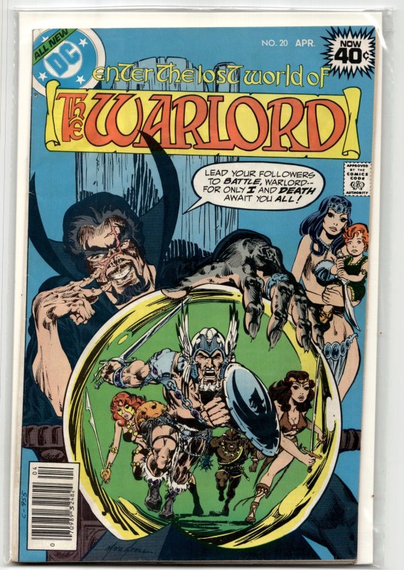 Warlord #20 (DC Comics, 1979), raw, ungraded comic book — front cover