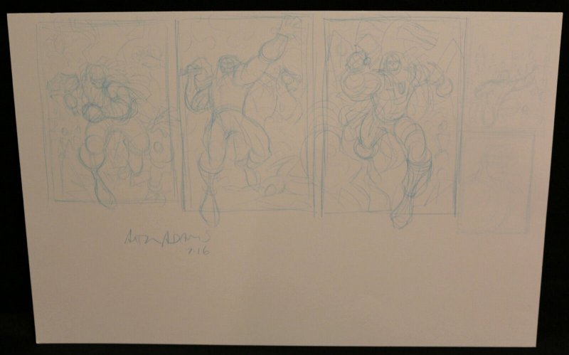 3 Thor Cover Prelims - Signed Art by Art Adams - 2016 (2016), raw, ungraded comic book — front cover