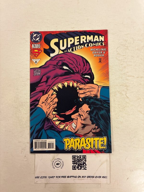 Action Comics #715 (DC Comics, 1995), raw comic book in NM condition — front cover