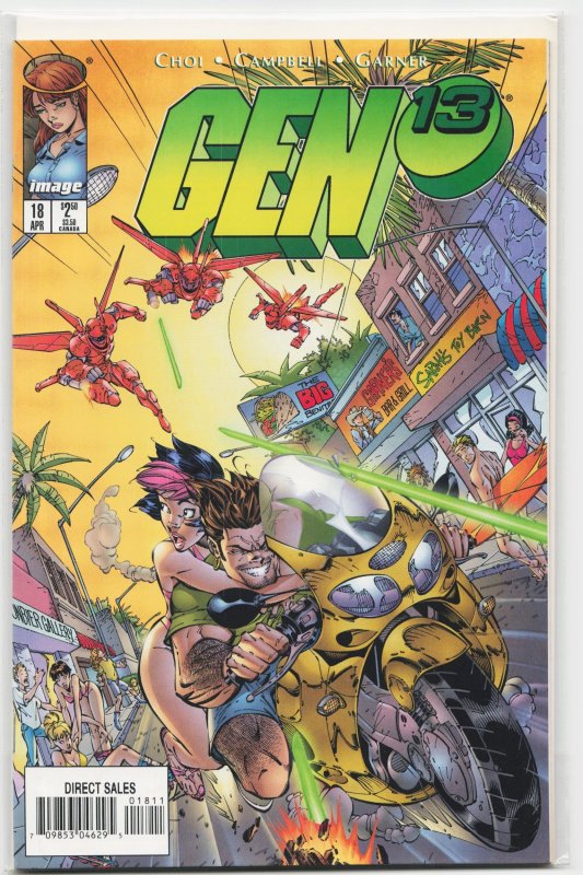 Gen 13 #18 (Image Comics, 1997), raw, ungraded comic book — front cover