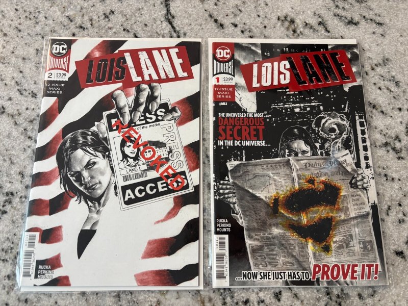 Lot of 2 Lois Lane DC Comic Books #1 2 NM 1st Prints Superman Girlfriend 11 J435, raw comic book in NM condition — front cover