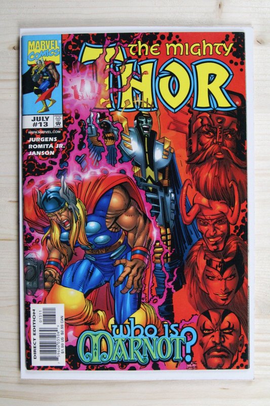 The Mighty Thor #13 (Marvel Comics, 1999), raw comic book in NM- 9.2 condition — front cover