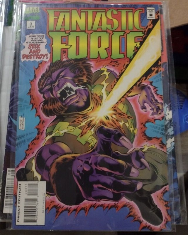 Fantastic Force #3 (Marvel Comics, 1996), raw, ungraded comic book — front cover