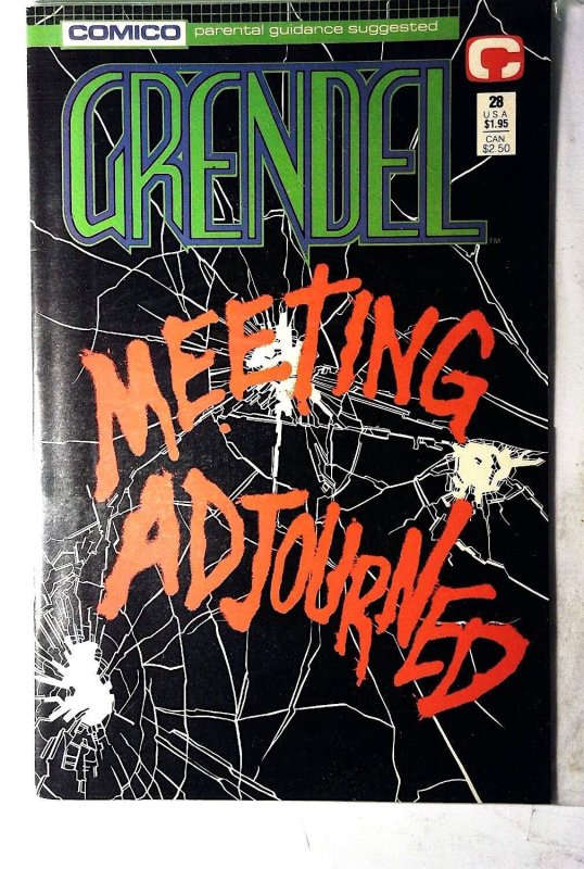 Grendel #28 (Comico, 1989), raw, ungraded comic book — front cover