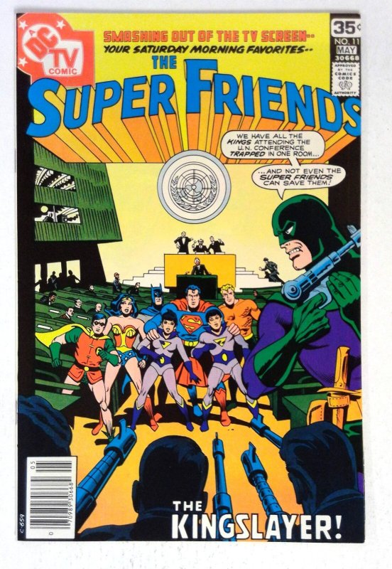 Super Friends #11 (DC Comics, 1978), raw comic book in NM- condition — front cover