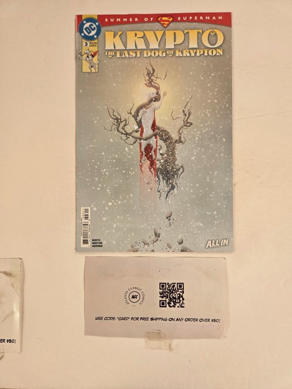 Krypto the Last Dog of Krypton #3 (DC Comics), raw comic book in NM condition — front cover
