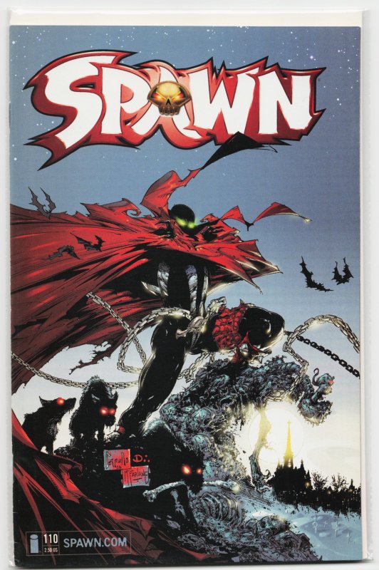 Spawn #110 (Image Comics, 2001), raw, ungraded comic book — front cover