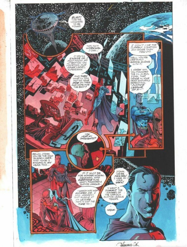 Justice Leagues: JLA #1 (2001), raw, ungraded comic book — front cover