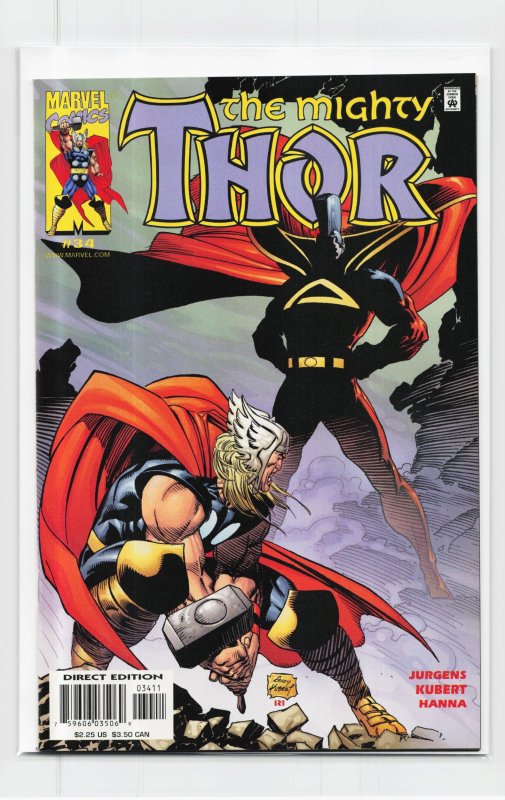 Thor #34 (Marvel Comics, 2001), raw, ungraded comic book — front cover