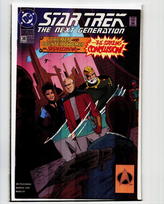 Star Trek: The Next Generation #38 (1992), raw, ungraded comic book — front cover