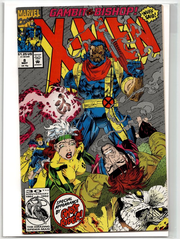 X-Men #8 (Marvel Comics, 1992), raw, ungraded comic book — front cover
