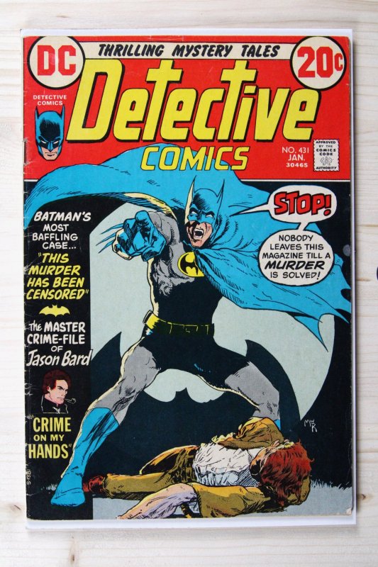 Detective Comics #431 (DC Comics, 1973), raw comic book in VG/FN 5.0 condition — front cover