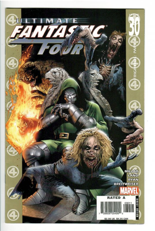 Ultimate Fantastic Four #30, raw comic book in NM condition — front cover