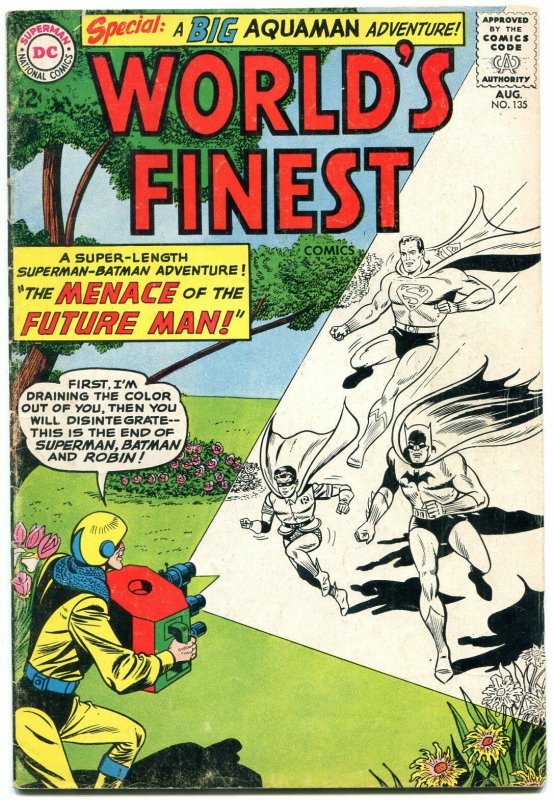 Worlds Finest #135 (DC Comics, 1963), raw comic book in VG condition — front cover