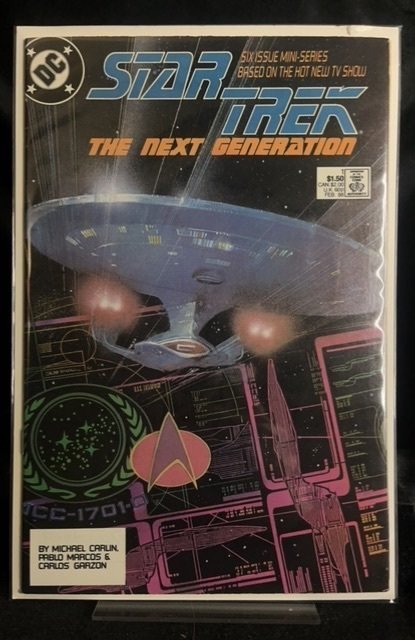Star Trek: The Next Generation #1 (DC Comics, 1988), raw, ungraded comic book — front cover