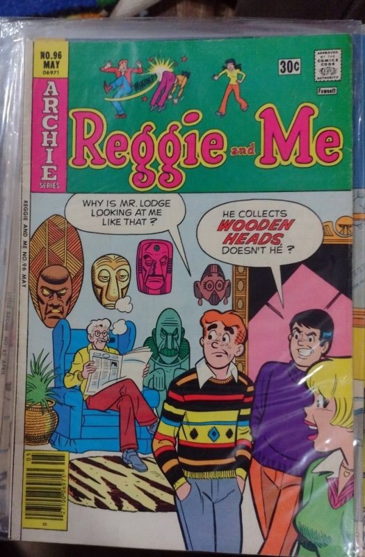 Reggie and Me #96 (Archie Comics, 1977), raw, ungraded comic book — front cover