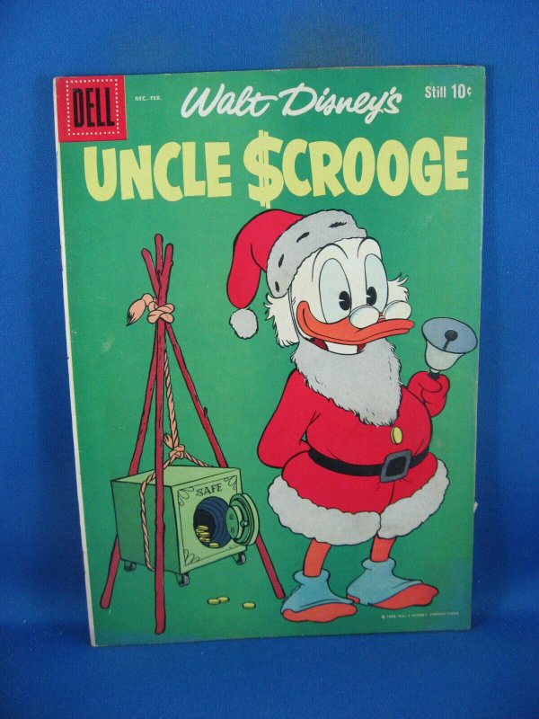 Uncle Scrooge #24 (Dell Comics, 1959), raw comic book in VF condition — front cover