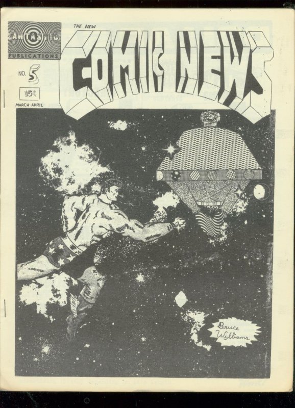 New Comic News Fanzine #5-1968-Weirdos in Fandom-Rare FN, raw comic book in FN condition — front cover