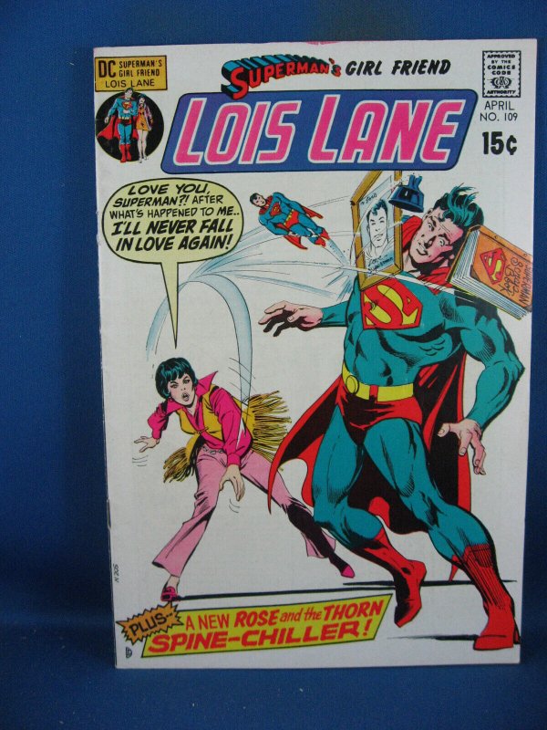 Superman Girlfriend Lois Lane #109 (DC Comics, 1971), raw comic book in VF condition — front cover