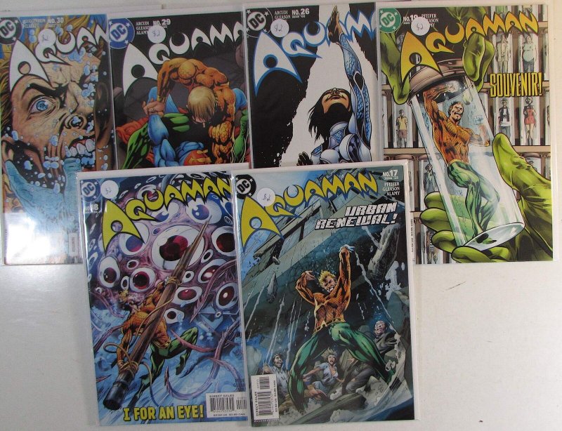 Aquaman Lot of 6 #17, 18, 19, 26, 29, 30 DC (2004) 4th Series Comic Books (DC Comics, 2004), raw, ungraded comic book — front cover