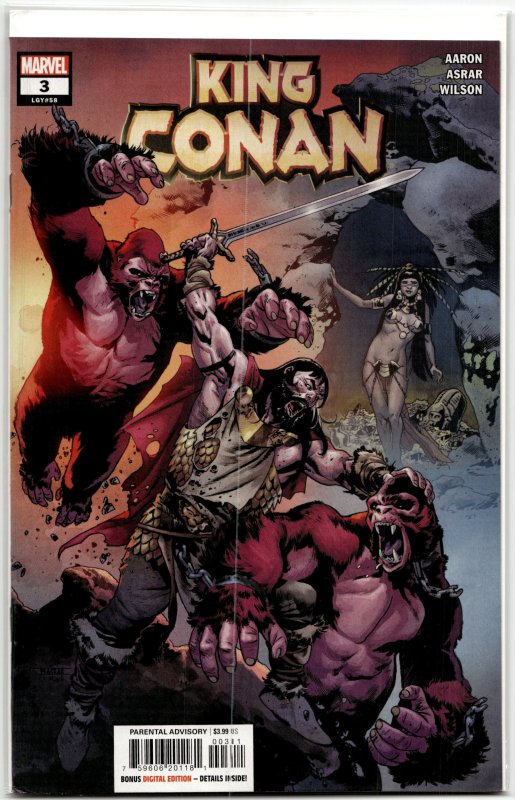 King Conan #3 (Marvel Comics, 2022), raw, ungraded comic book — front cover