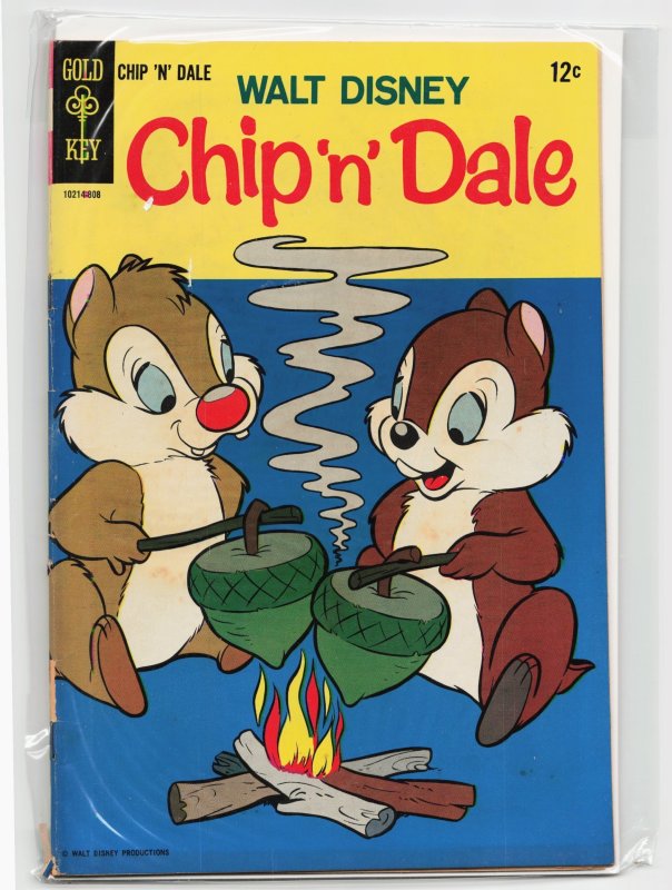 Walt Disney Chip 'n' Dale #2 (Gold Key, 1968), raw, ungraded comic book — front cover