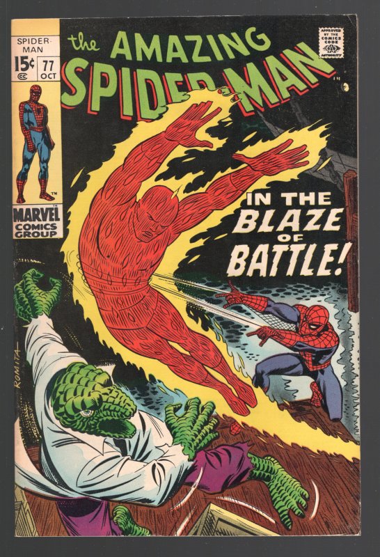 Amazing Spider-Man 77fvf 7.0 Classic Cover!!killer Copy!! (Louisiana Collection) (Marvel Comics, 1969), raw comic book in 7.0 condition — front cover