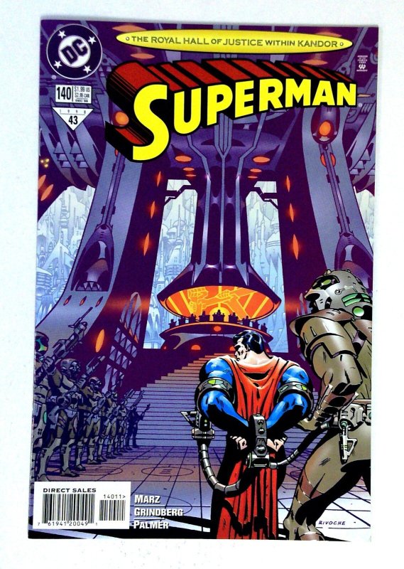 Superman #140 (DC Comics, 1998), raw comic book in NM- condition — front cover