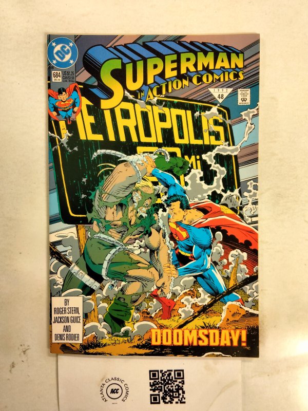 Action Comics #684 (DC Comics, 1992), raw comic book in NM condition — front cover