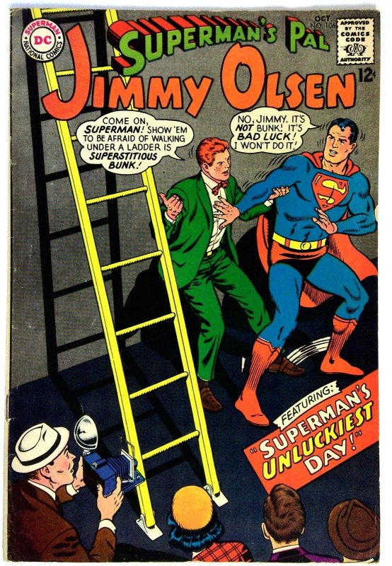 Superman's Pal Jimmy Olsen #104 (DC Comics, 1967), raw comic book in FN condition — front cover