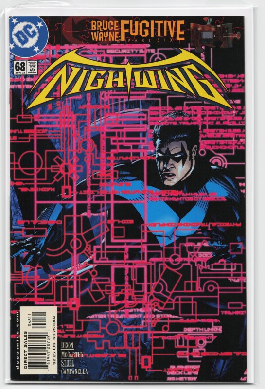 Nightwing #68 (DC Comics, 2002), raw, ungraded comic book — front cover