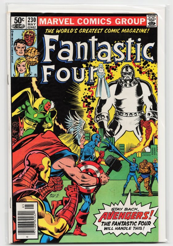 Fantastic Four #230 (Marvel Comics, 1981), raw, ungraded comic book — front cover