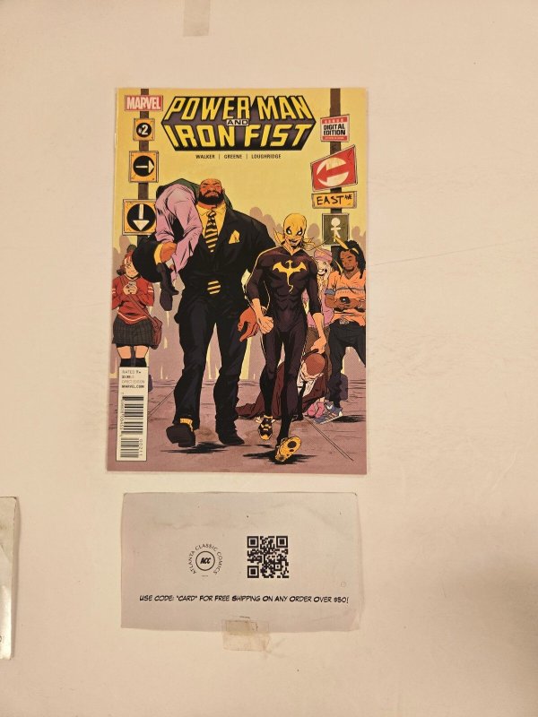 Power man and Iron Fist #2 (Marvel Comics), raw comic book in NM condition — front cover