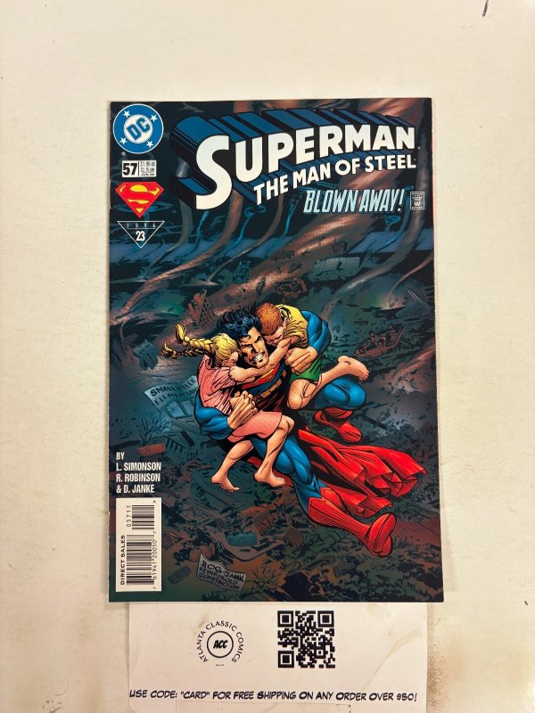 Superman Man of Steel #57 (DC Comics), raw comic book in NM condition — front cover