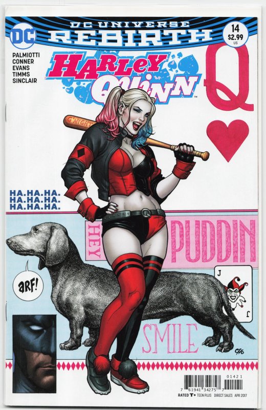 Harley Quinn #14 (DC Comics, 2017), raw, ungraded comic book — front cover