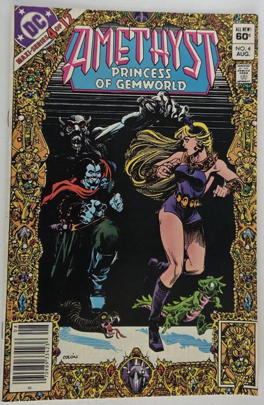 Amethyst, Princess of Gemworld #4 (DC Comics, 1983), raw, ungraded comic book — front cover