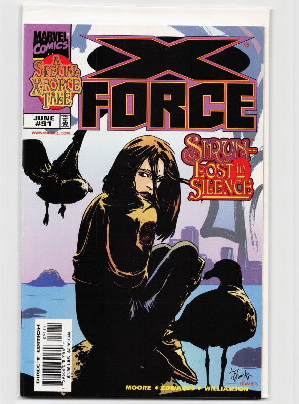 X-Force #91 (Marvel Comics, 1999), raw, ungraded comic book — front cover
