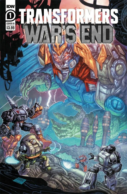 Transformers: War's End #1 (IDW Publishing, 2022), raw comic book in NM condition — front cover