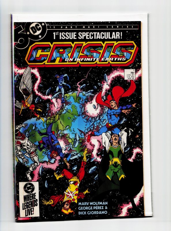 Dollar Comics: Crisis on Infinite Earths Facsimile Edition Cover (2024) the C... (DC Comics, 2024), raw, ungraded comic book — front cover