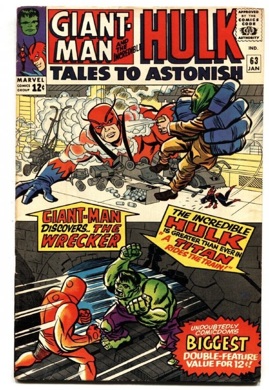 Tales to Astonish #63 (Marvel Comics, 1965), raw, ungraded comic book — front cover