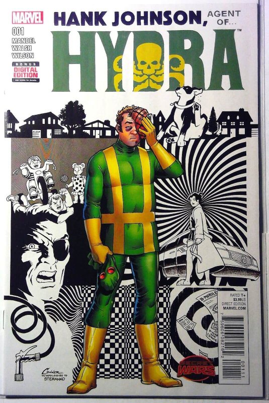 Hank Johnson Agent of Hydra #1 (Marvel Comics, 2015), raw, ungraded comic book — front cover