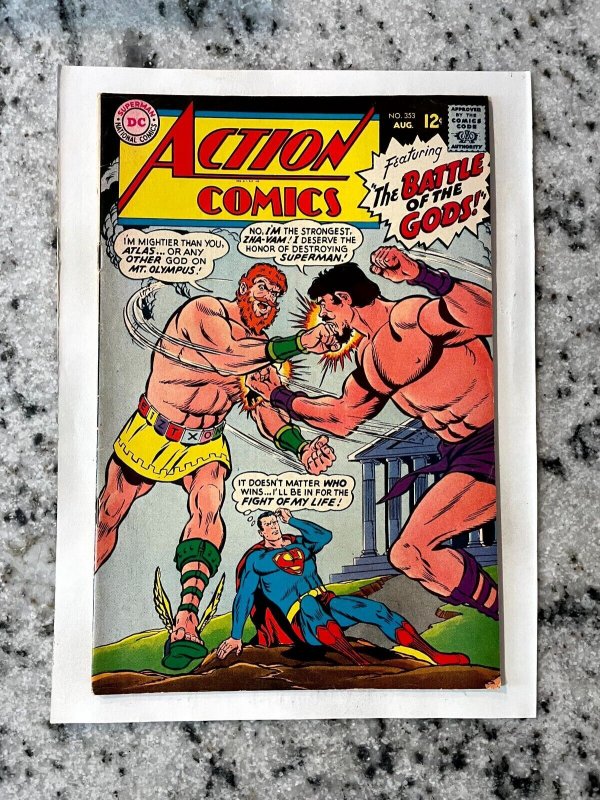 Action Comics #353 (DC Comics, 1967), raw comic book in VF/NM condition — front cover