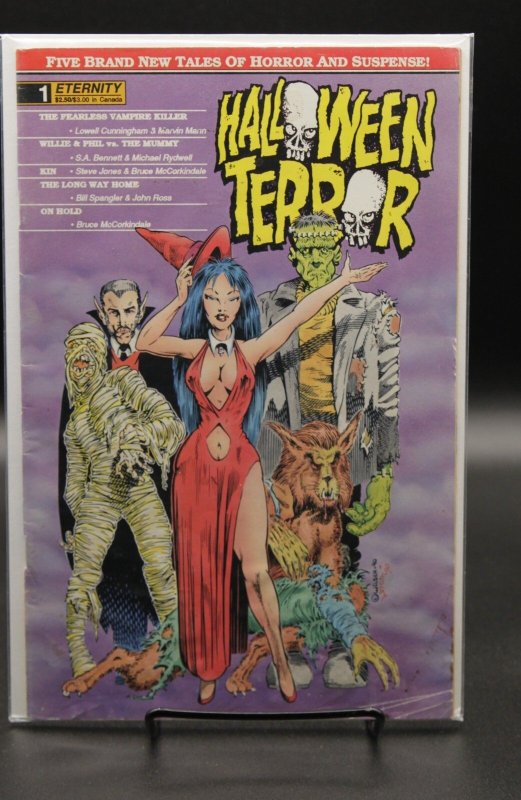 Halloween Terror #1 (1990), raw, ungraded comic book — front cover