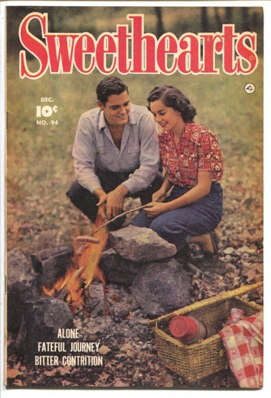 Sweethearts #94 (Fawcett Publications, 1950), raw comic book in FN/VF condition — front cover
