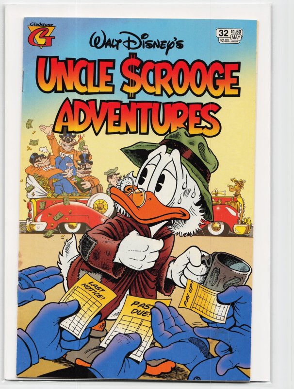Walt Disney's Uncle Scrooge Adventures #32 (Gladstone, 1995), raw, ungraded comic book — front cover