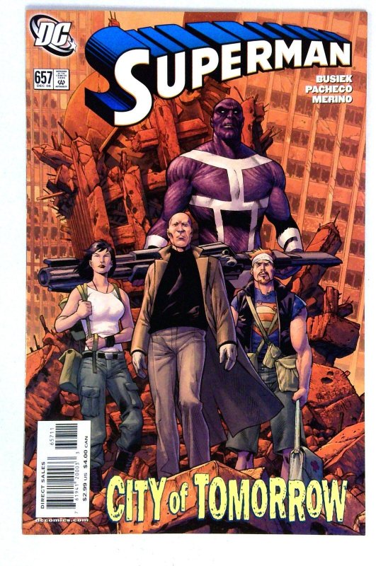 Superman #657 (DC Comics, 2006), raw comic book in NM- condition — front cover