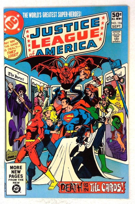 Justice League #194 (DC Comics, 1981), raw comic book in NM- condition — front cover
