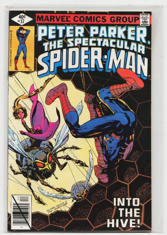 The Spectacular Spider-Man #37 (Marvel Comics, 1979), raw, ungraded comic book — front cover