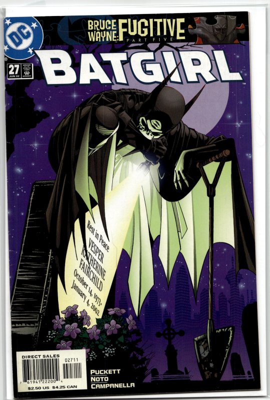 Batgirl #27 (DC Comics, 2002), raw, ungraded comic book — front cover
