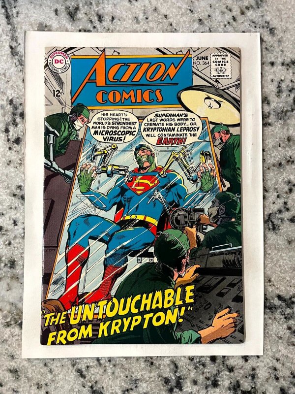 Action Comics #364 (DC Comics), raw comic book in VF/NM condition — front cover